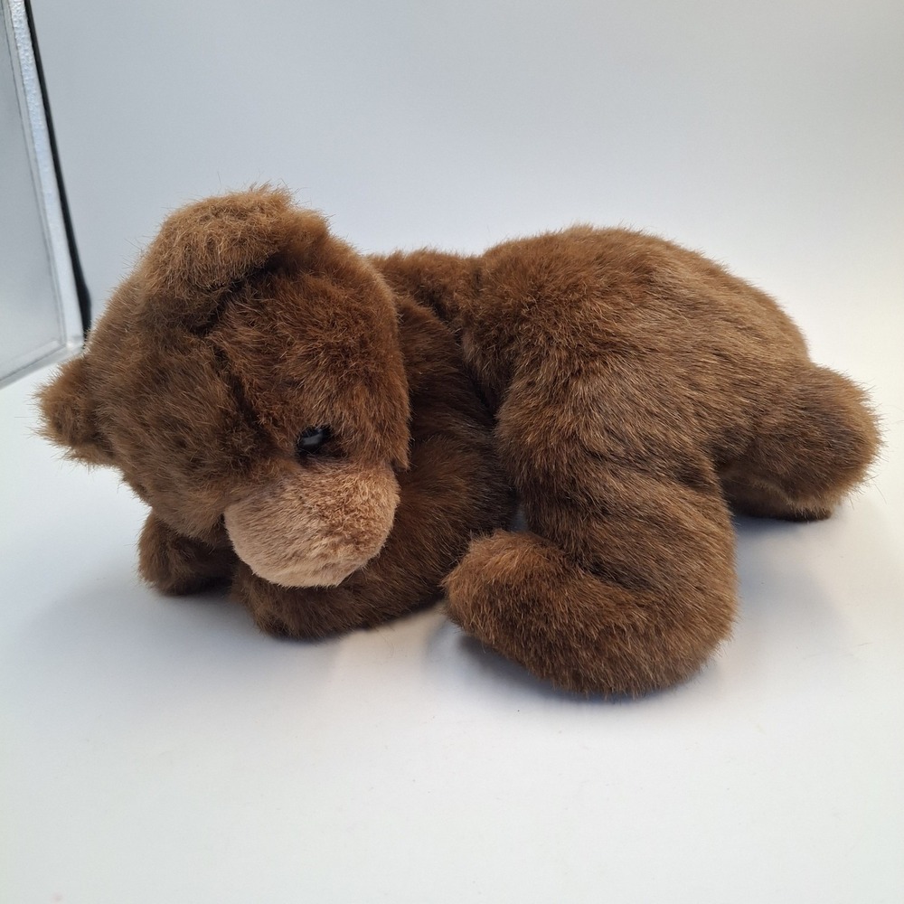 1995 Ty Classic Brownie The Brown Bear Cub Stuffed Animal Plush Lying Down 11"